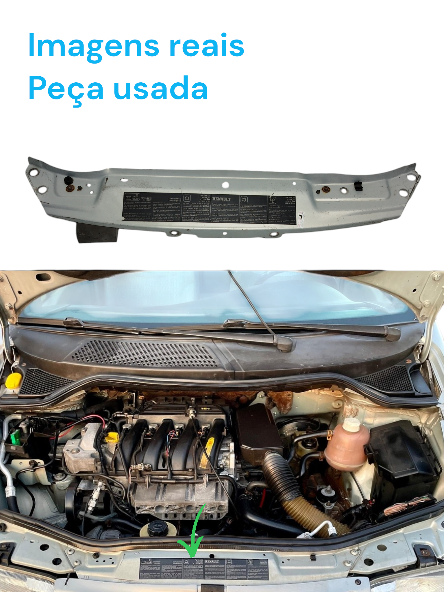 Travessa Superior Frontal Radiador Renault Scenic 2001