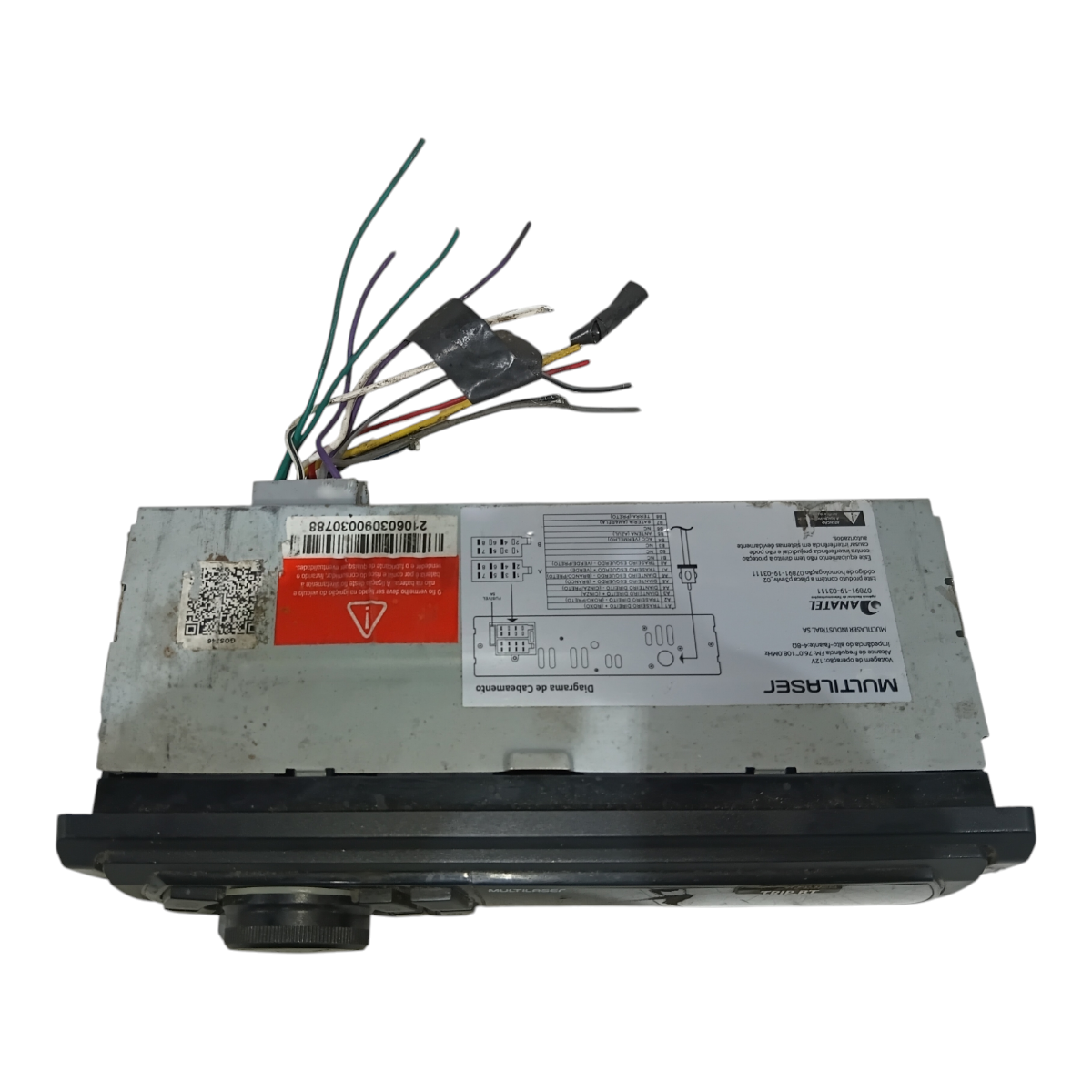 Radio Aparelho Som Automotivo Multilaser Bluetooth Universal 5