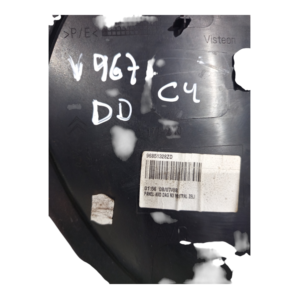 Forro Dianteiro Direito citroen C4 Picasso 2007 a 2014 5