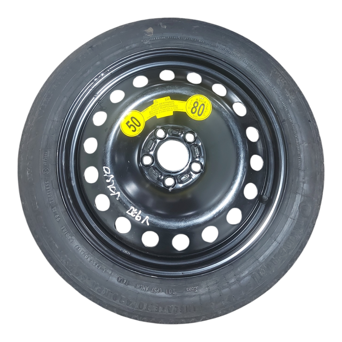 Roda Ferro Estepe Fino Aro 17 Volvo Xc60 T5 2013/2017 C/Pneu 7