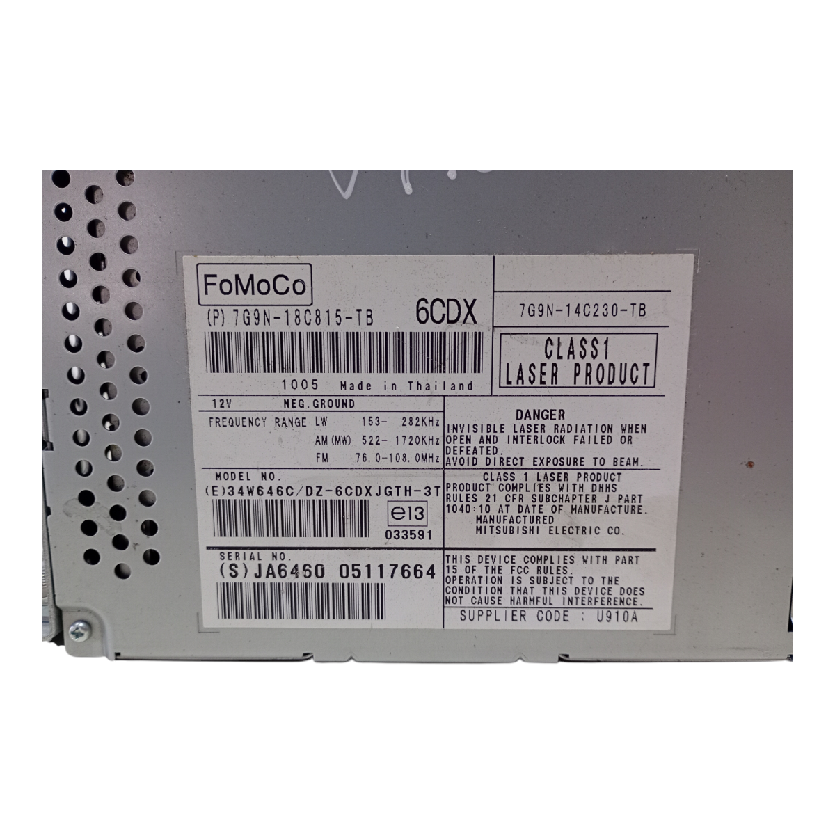 Modulo Rádio Som Lr Freelander 2 2007 A 2013 3