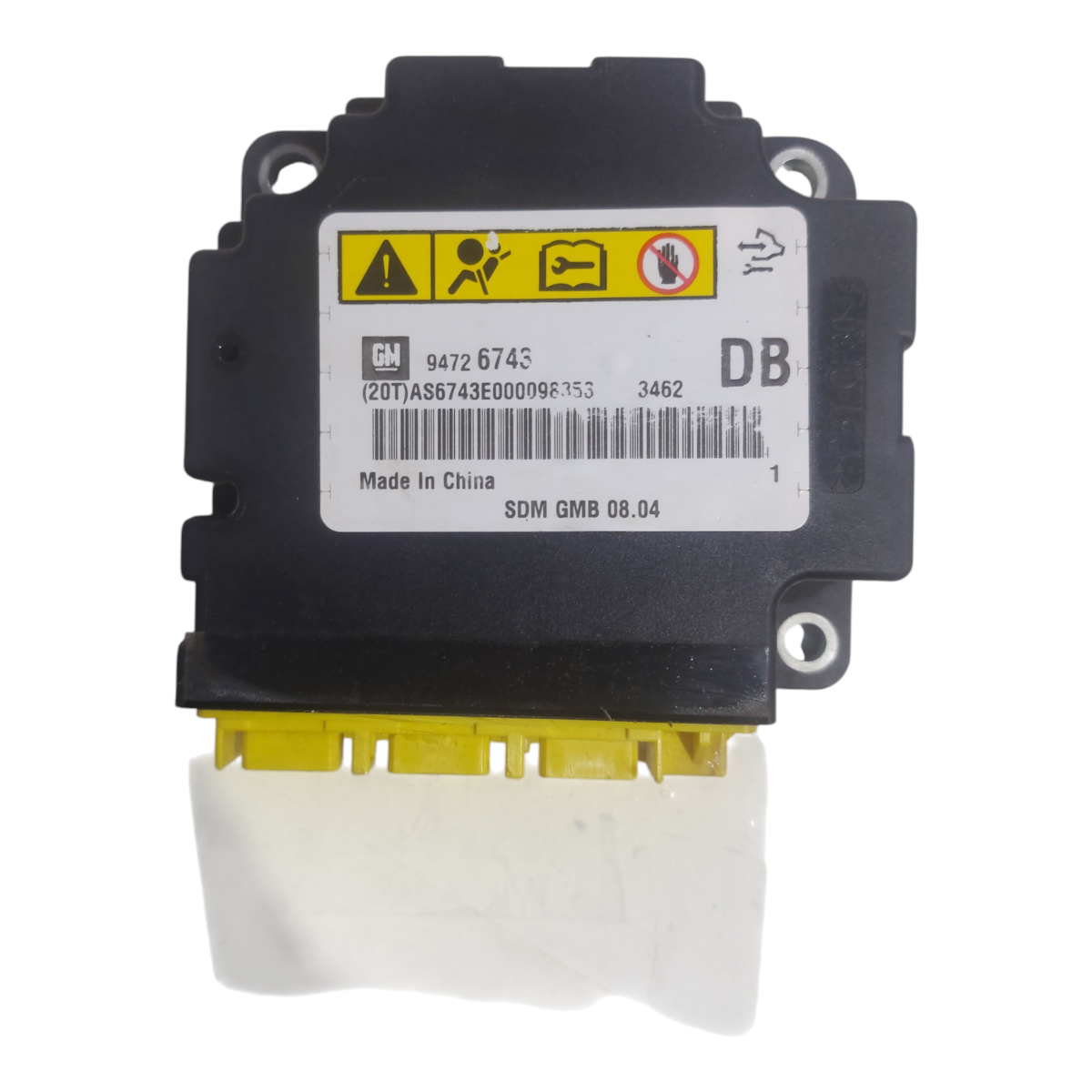 Modulo Sensor Airbag Chevrolet S10 4×4 2012 2013 A 2016