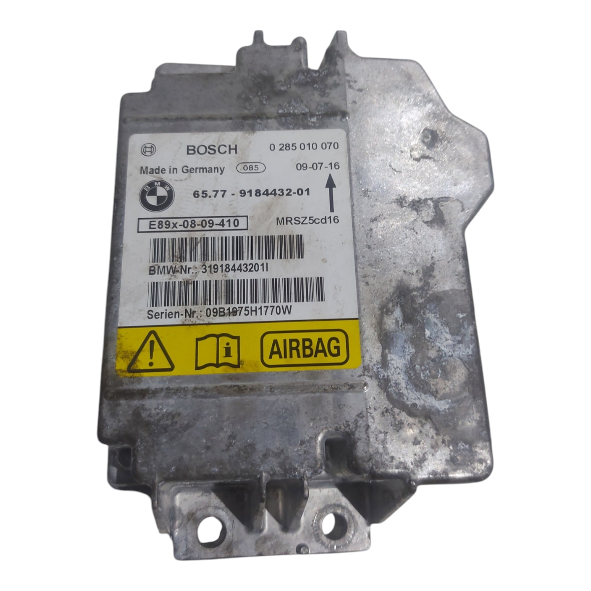 Modulo Airbag Bmw 325i 2.5 24v 2005 A 2012