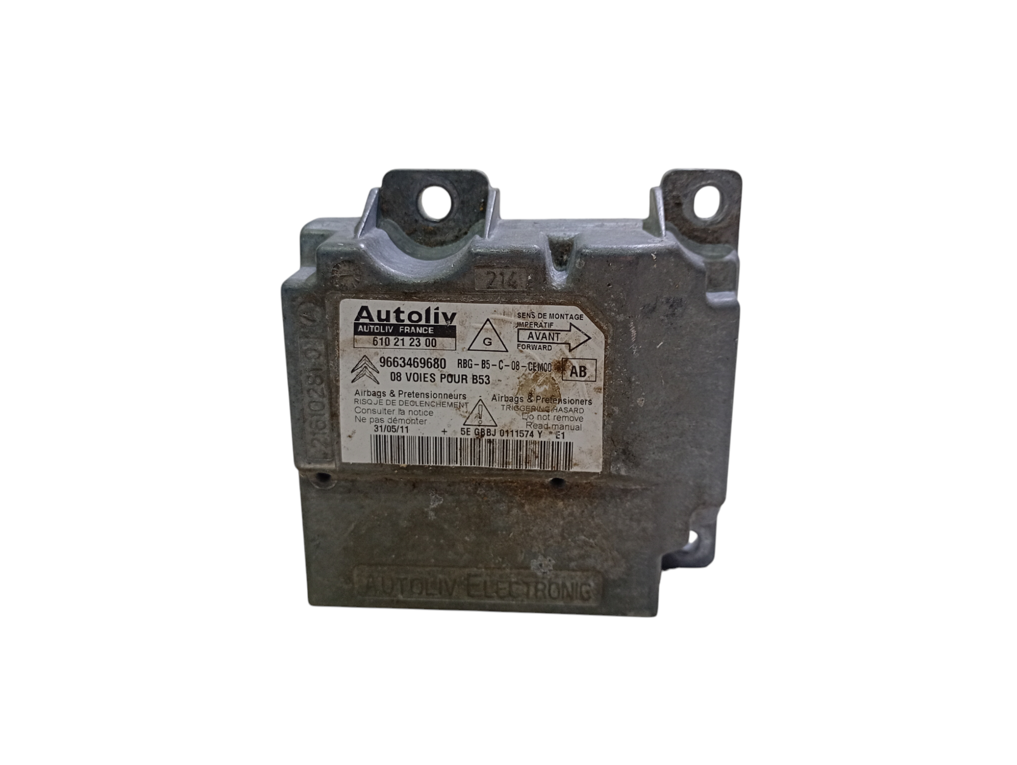 Modulo Central Airbag Citroen C4 1.6 2.0 2007 A 2014