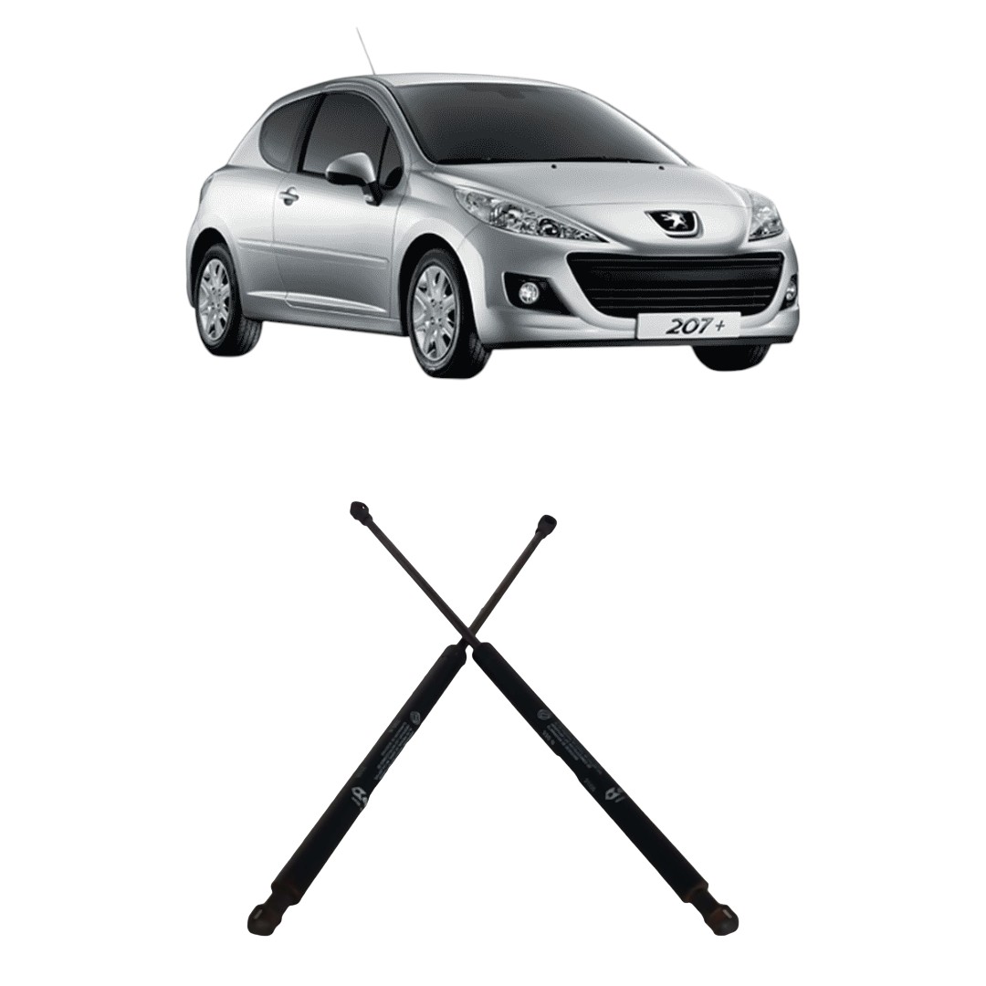Par Amortecedor Tampa Traseira Peugeot 207 2008 2013