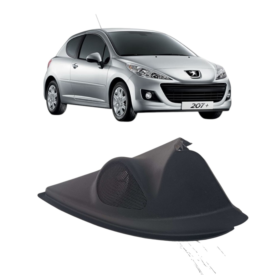 Moldura Interna Retrovisor Direito Peugeot 207 2008 2010 Preto
