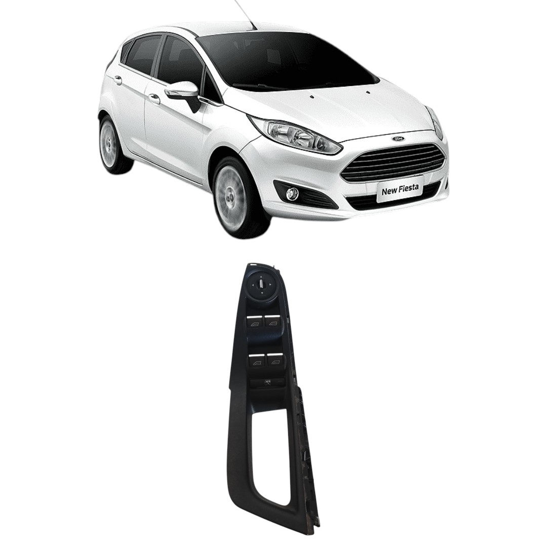 botão vidro elétrico dianteiro esquerdo Ford fiesta 2009 2013