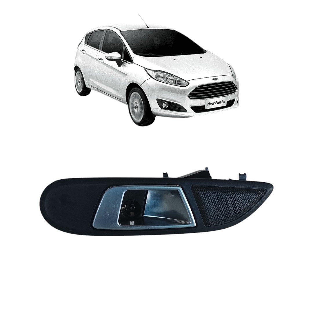 Maçaneta Interna Dianteiro Esquerdo Ford Fiesta 2013 2017 Traseira