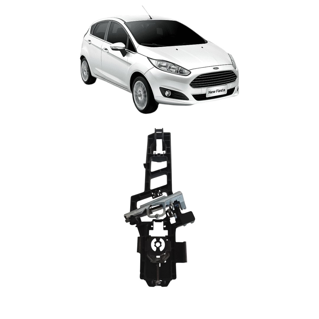 Suporte Maçaneta Traseiro Esquerdo Externa Ford Fiesta 2013 2018 Traseira