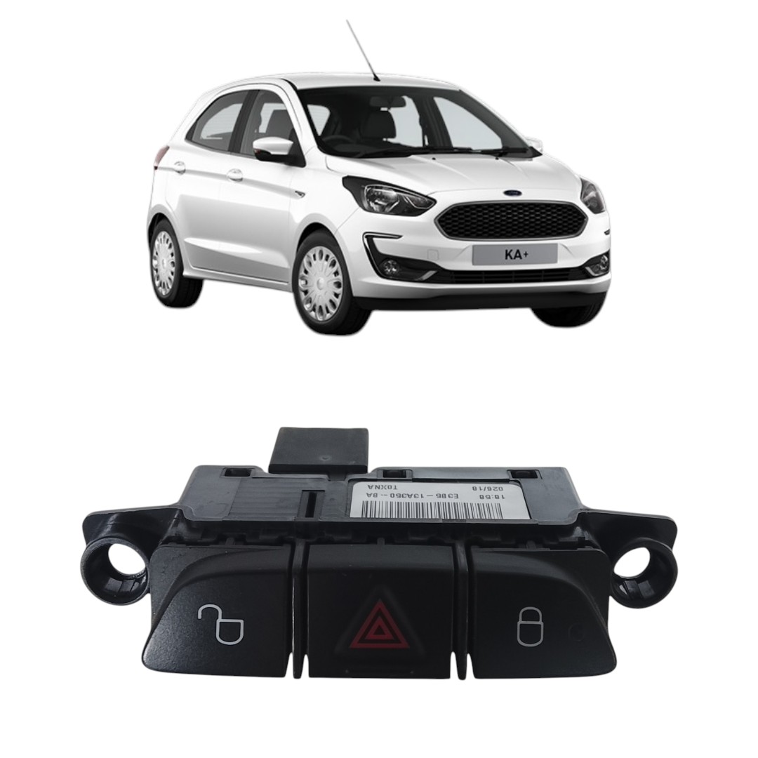 Botão Pisca Alerta Trava Destrava Ford Ka 2015 2018