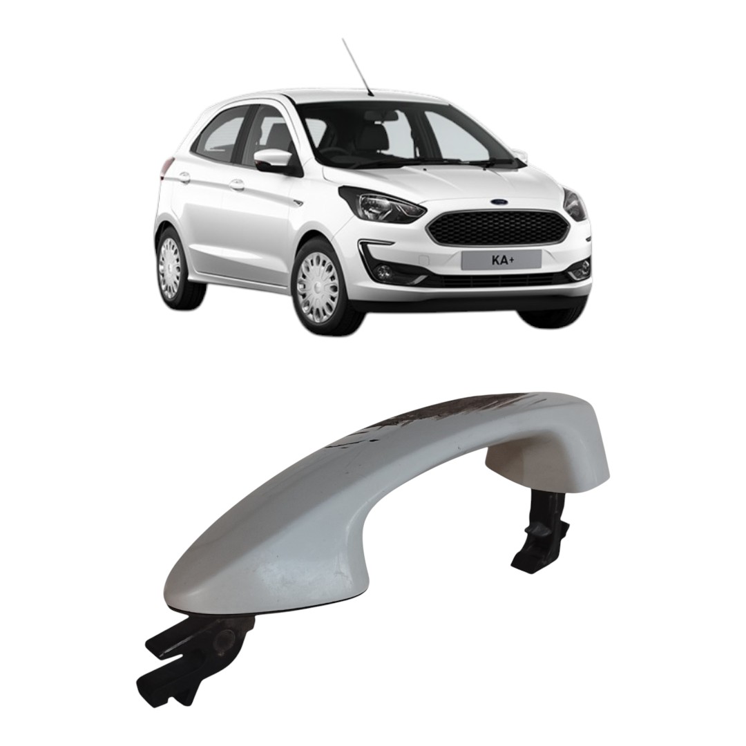 Maçaneta Externa Dianteiro Direito C/detalhe Ford Ka 15/21 Branca Dianteira