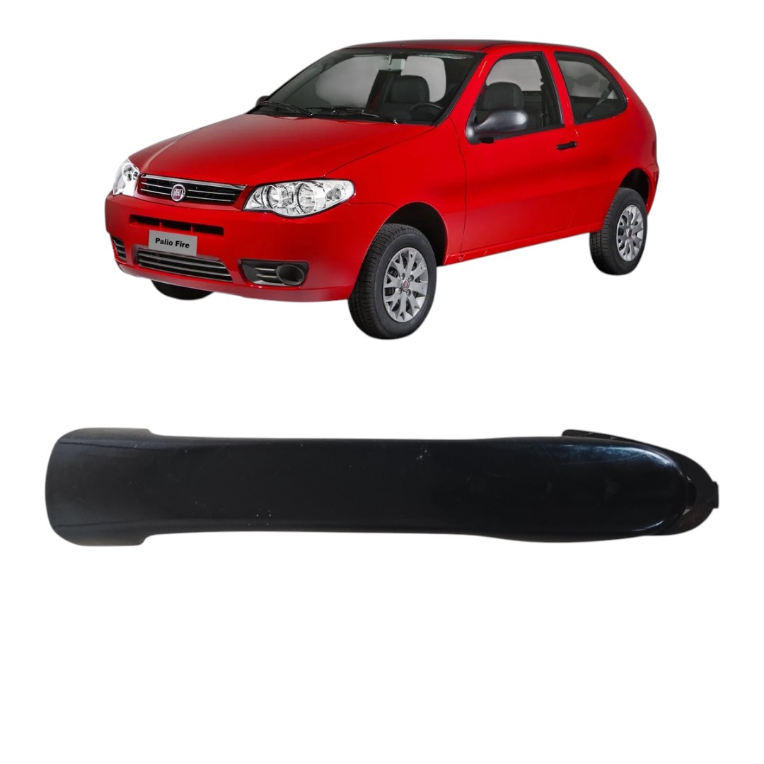 Maçaneta Externa Dianteiro Esquerdo Fiat Palio 2010 2012 Preto Dianteira