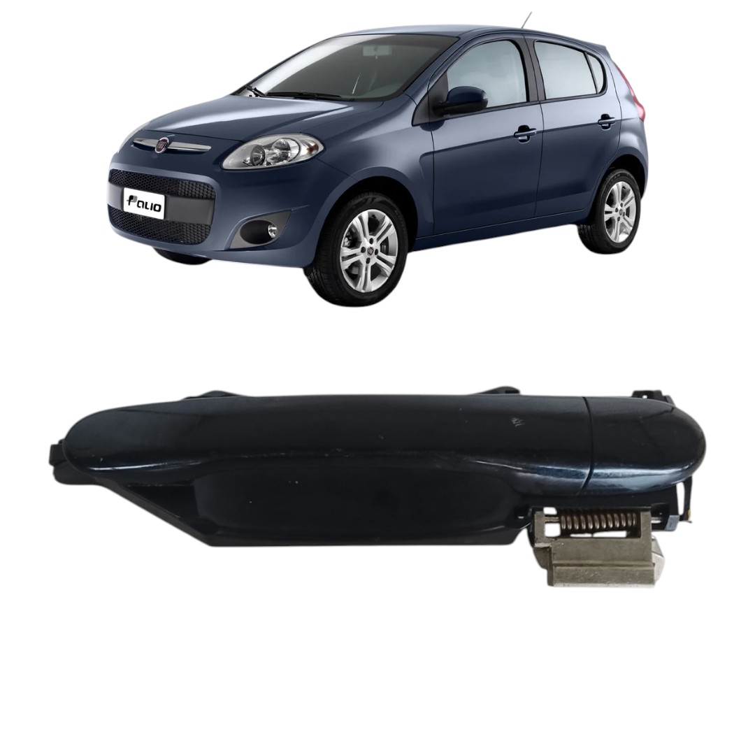 Maçaneta Externa Traseira Direita Fiat Palio 2010 2015 Preto Traseira