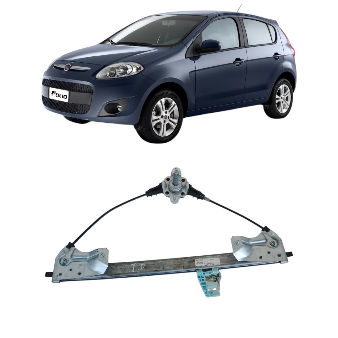 Máquina Vidro Manual Traseira Direita Fiat Palio 11/12