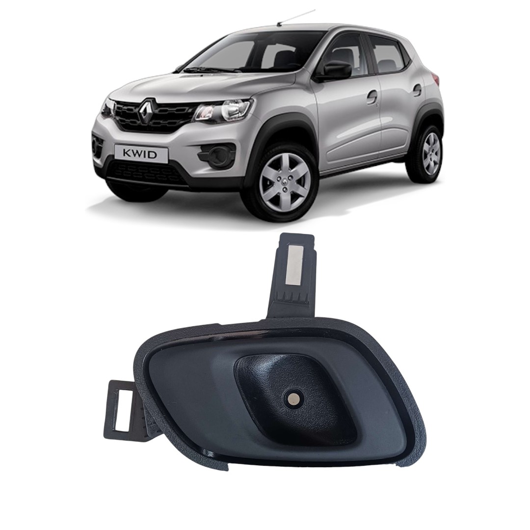 Maçaneta Interna Direita Renault Kwid 2015 2024 Preto Dianteira/traseira