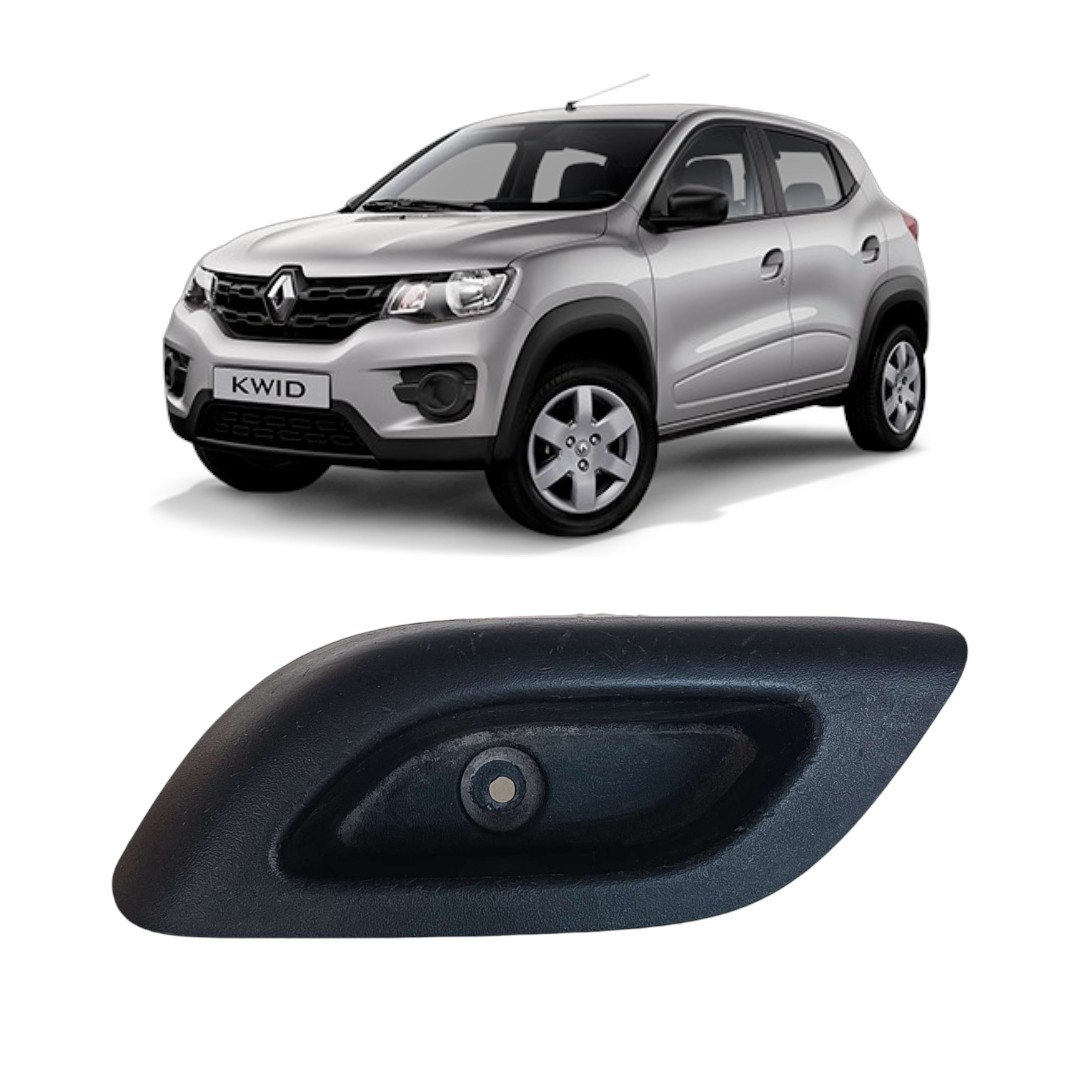 Puxador Interno Porta Esquerdo Renault Kwid 2018 2022 Preto