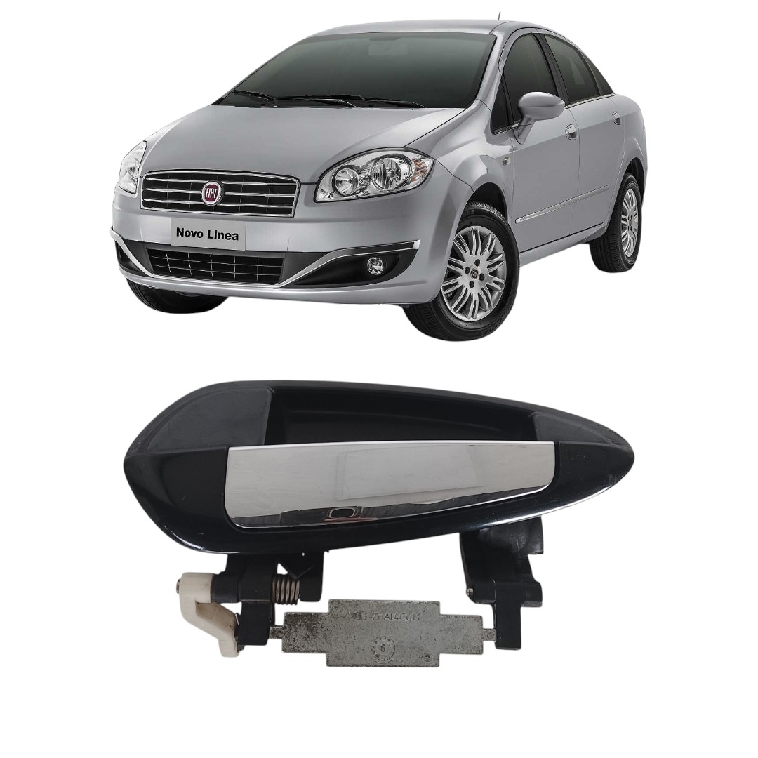 maçaneta externa traseira esquerda Fiat Linea 2009 2011
