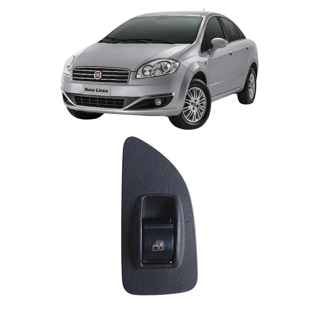 Botão Vidro Elétrico Traseiro Esquerdo Fiat Linea 2009 2013