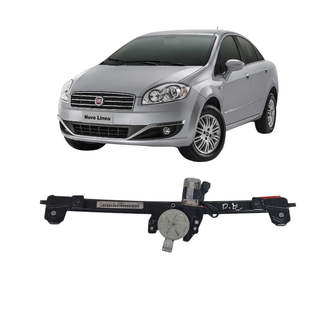 Máquina Vidro Elétrico Dianteiro Esquerdo Fiat Linea 07/14