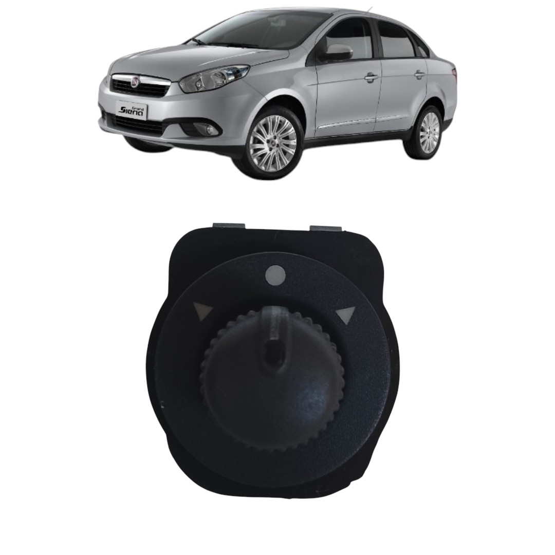botão regulador retrovisor Fiat Siena 2013 2014