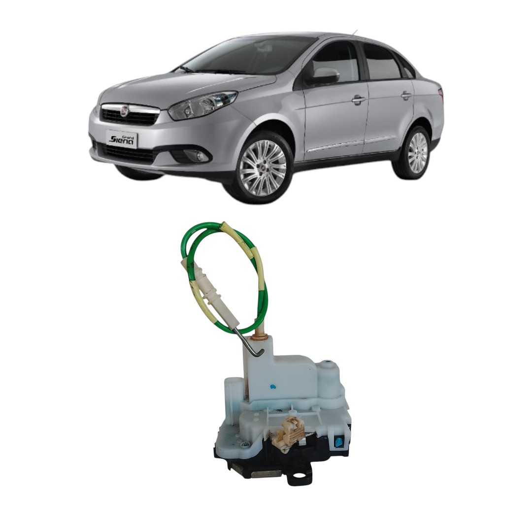fechadura elétrica traseiro direito Fiat Siena 2012 2021