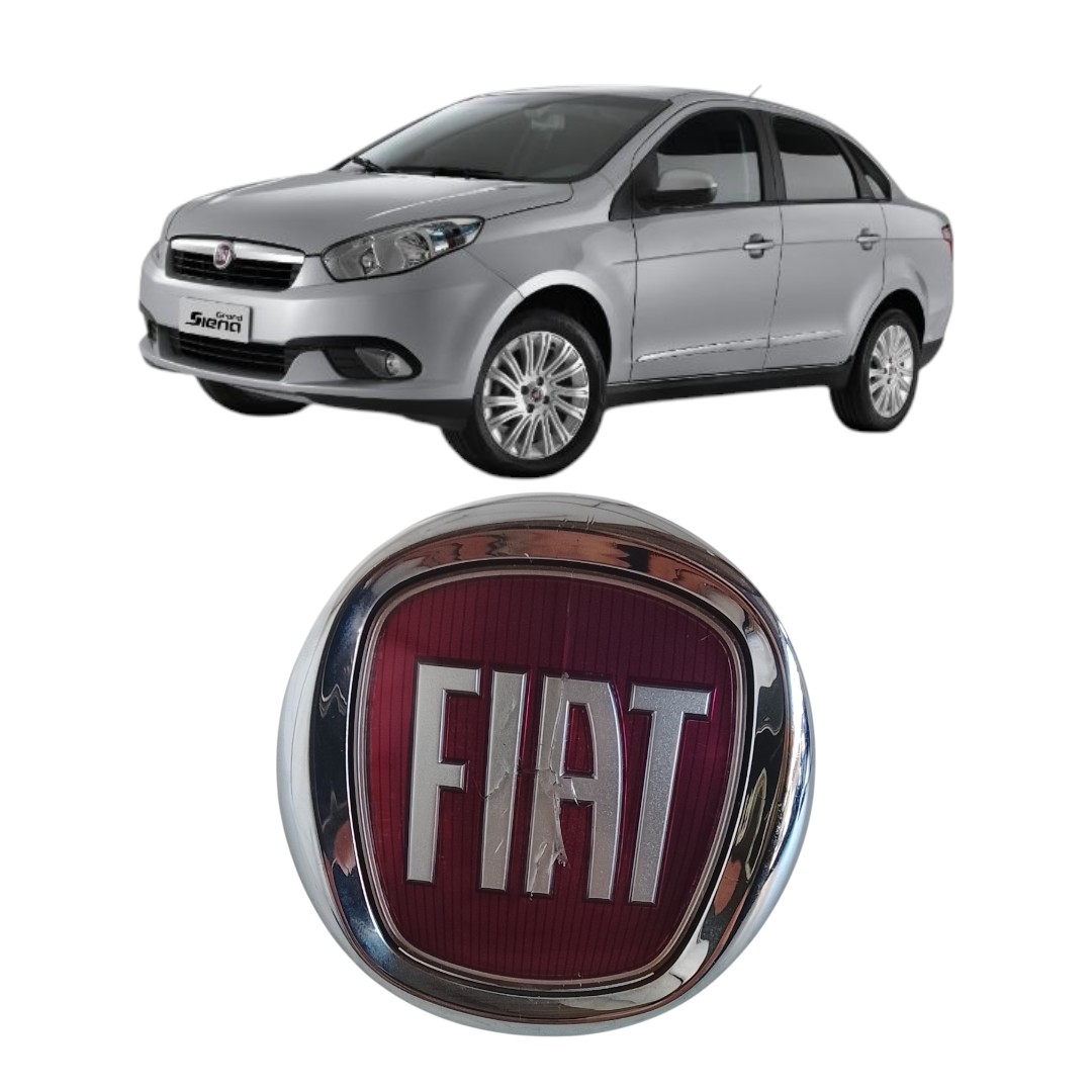 emblema traseiro tampa malas Fiat Siena essence 2013 2014