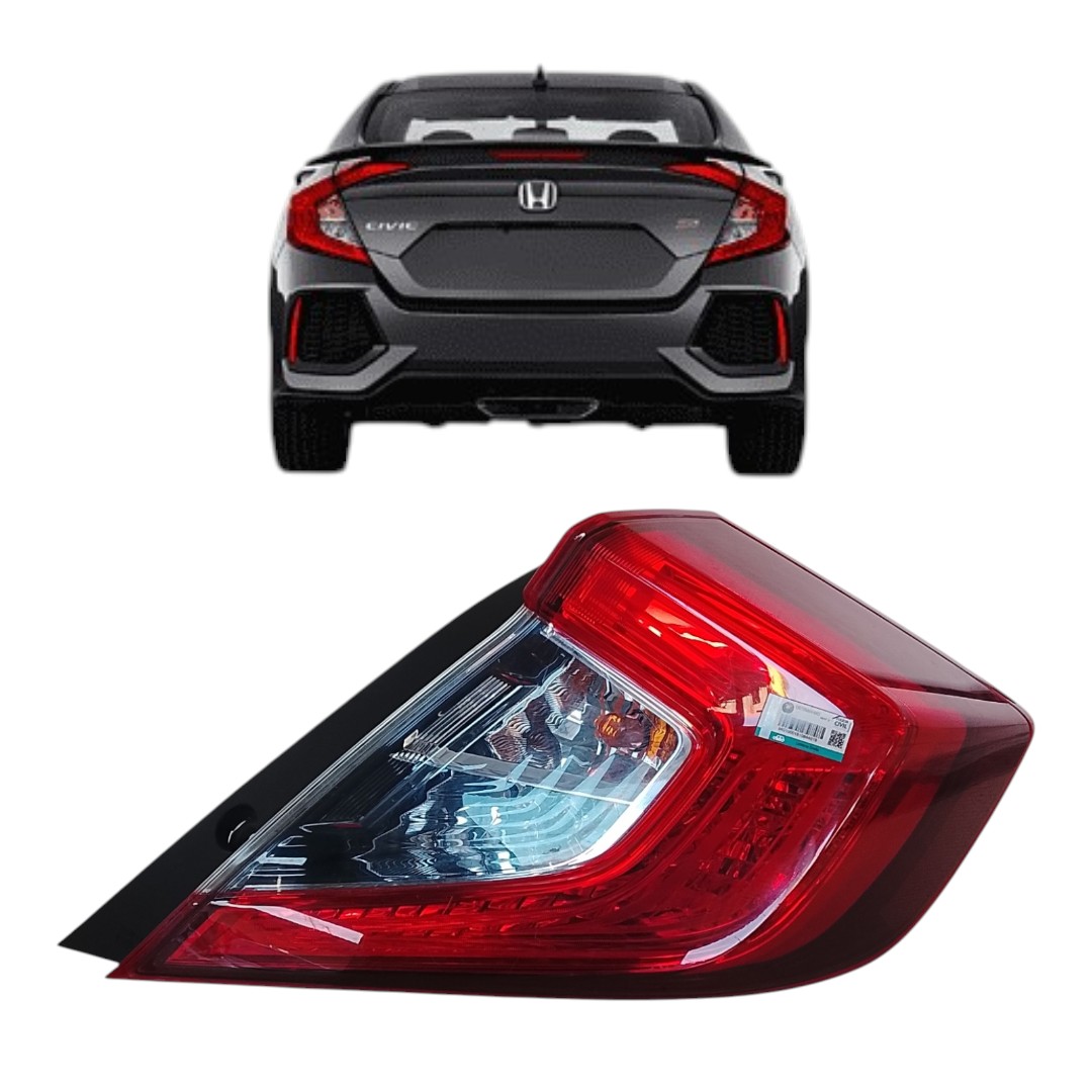 Lanterna Traseira Direita Honda Civic G10 2017 2021 Direito/passageiro Vermelho