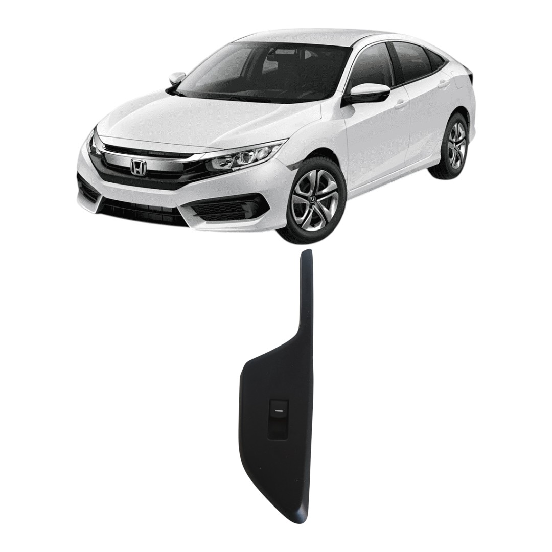 Moldura Botão Vidro Elétrico Honda Civic G10 2017 2021
