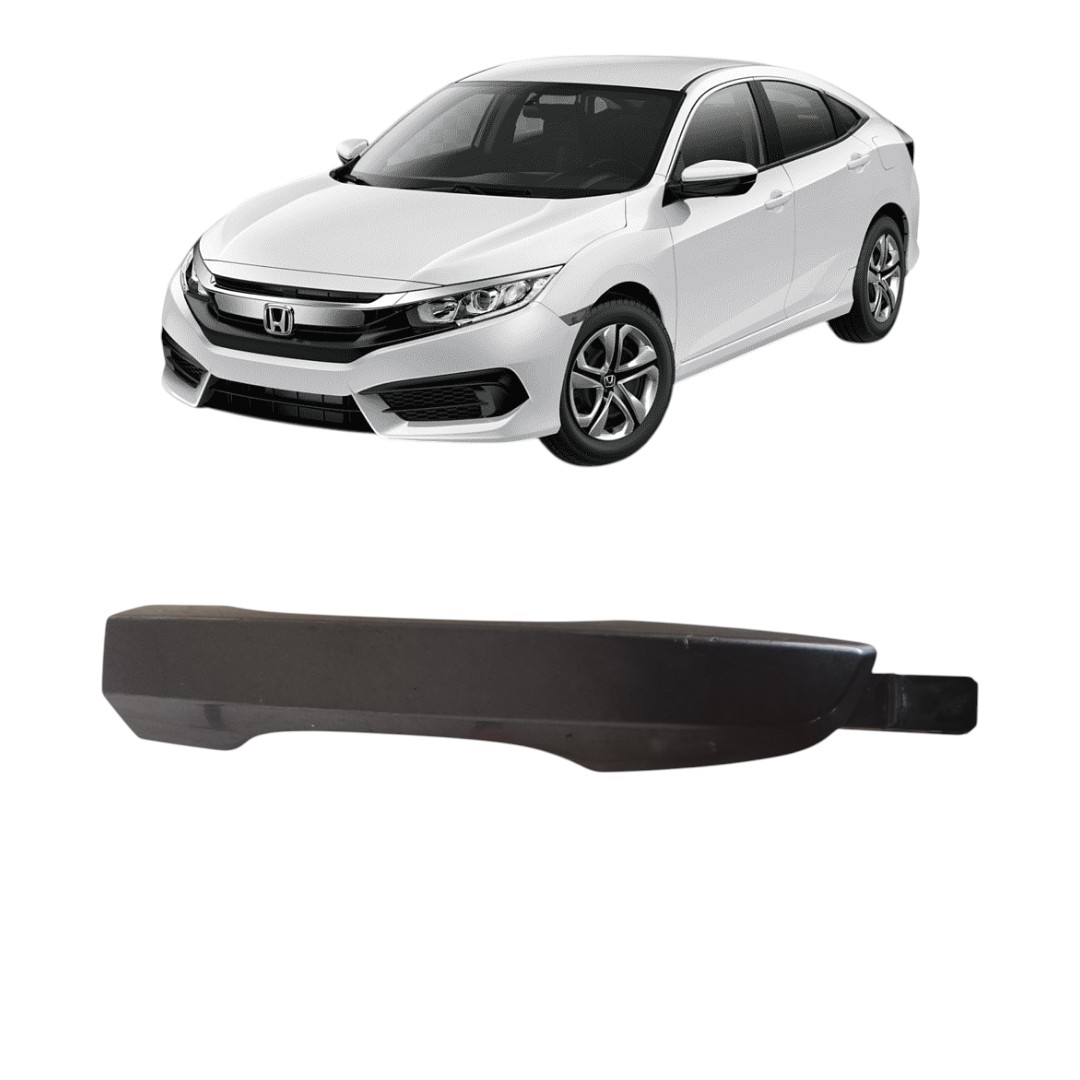Maçaneta Externa Traseiro Direito Honda Civic G10 2017 2021 Preto Traseira