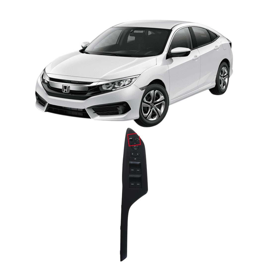 Botão Vidro Elétrico D E C/detalhe Honda Civic G10 17/23