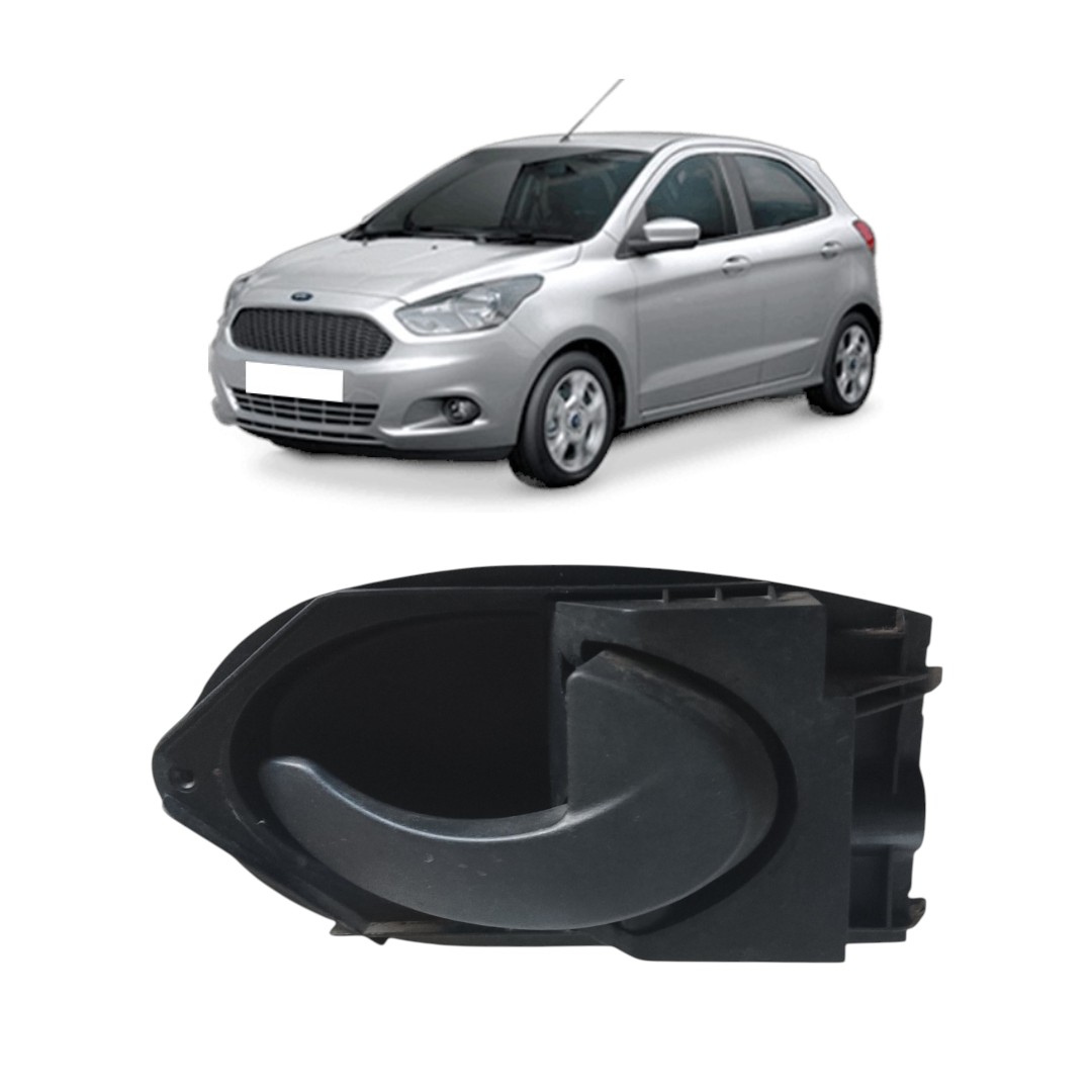 Maçaneta Interna Dianteira Direita Ford Ka 2008 2012 Preto Dianteira