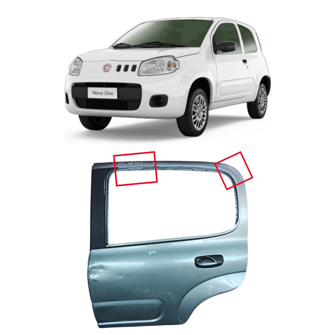 porta traseiro esquerdo c/detalhe Fiat uno Vivace 2013