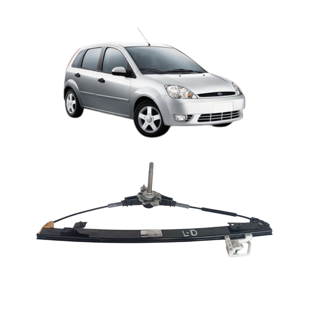 Máquina Vidro Traseira Direita Ford Fiesta 2004 2014