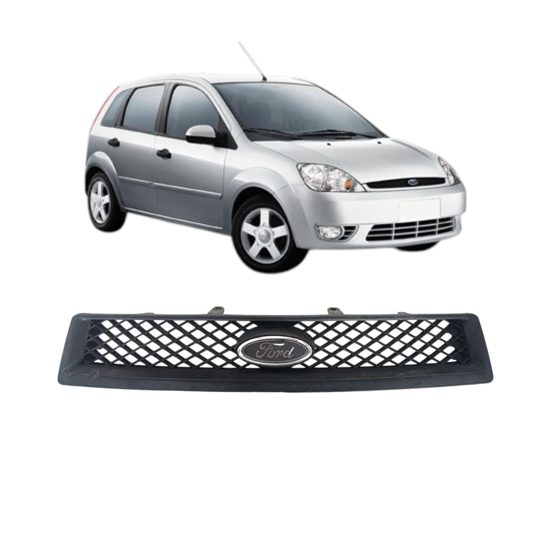 Grade Frontal Ford Fiesta 2007 2010 Preto