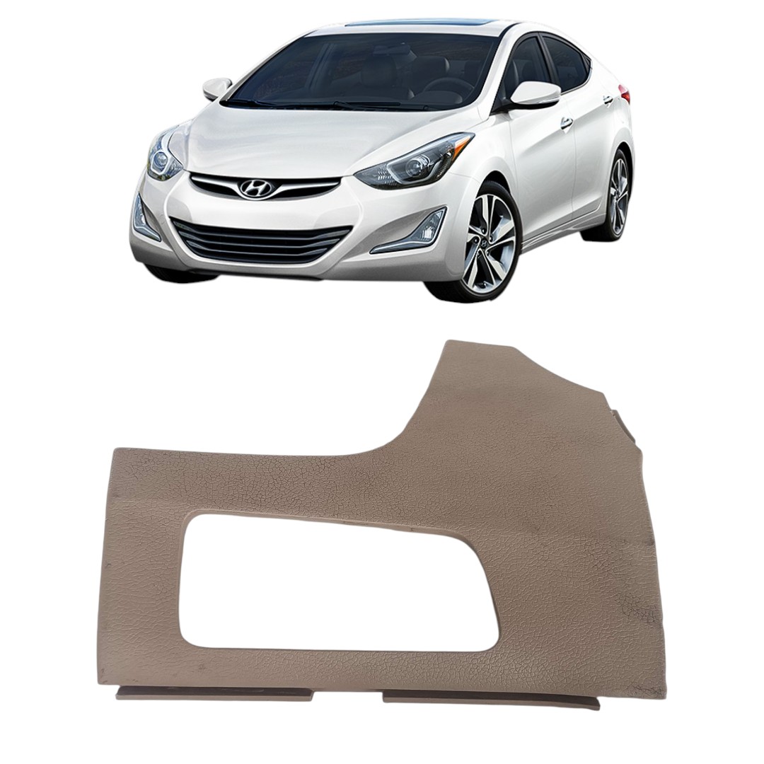 Moldura Acabamento Painel Esquerdo Hyundai Elantra 2012 2015 Bege