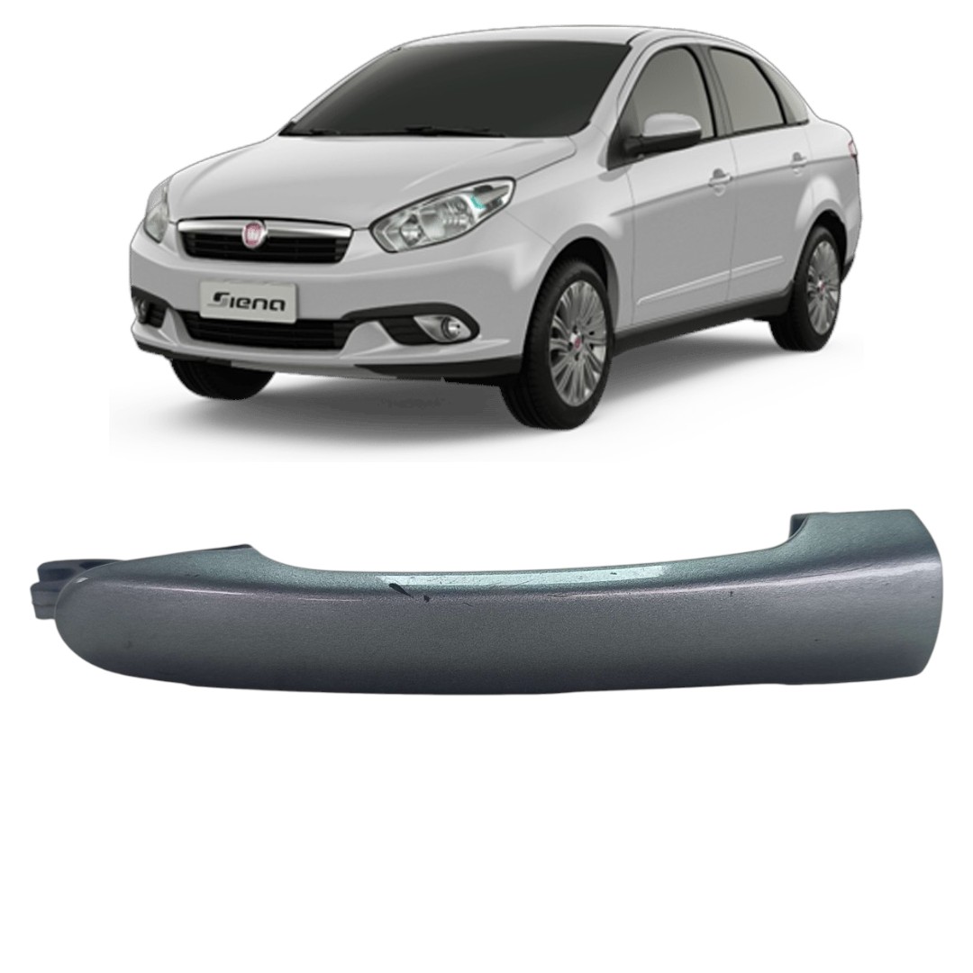 Maçaneta Externa Diant. Direita Fiat Grand Siena 2012 2014 Cinza Dianteira