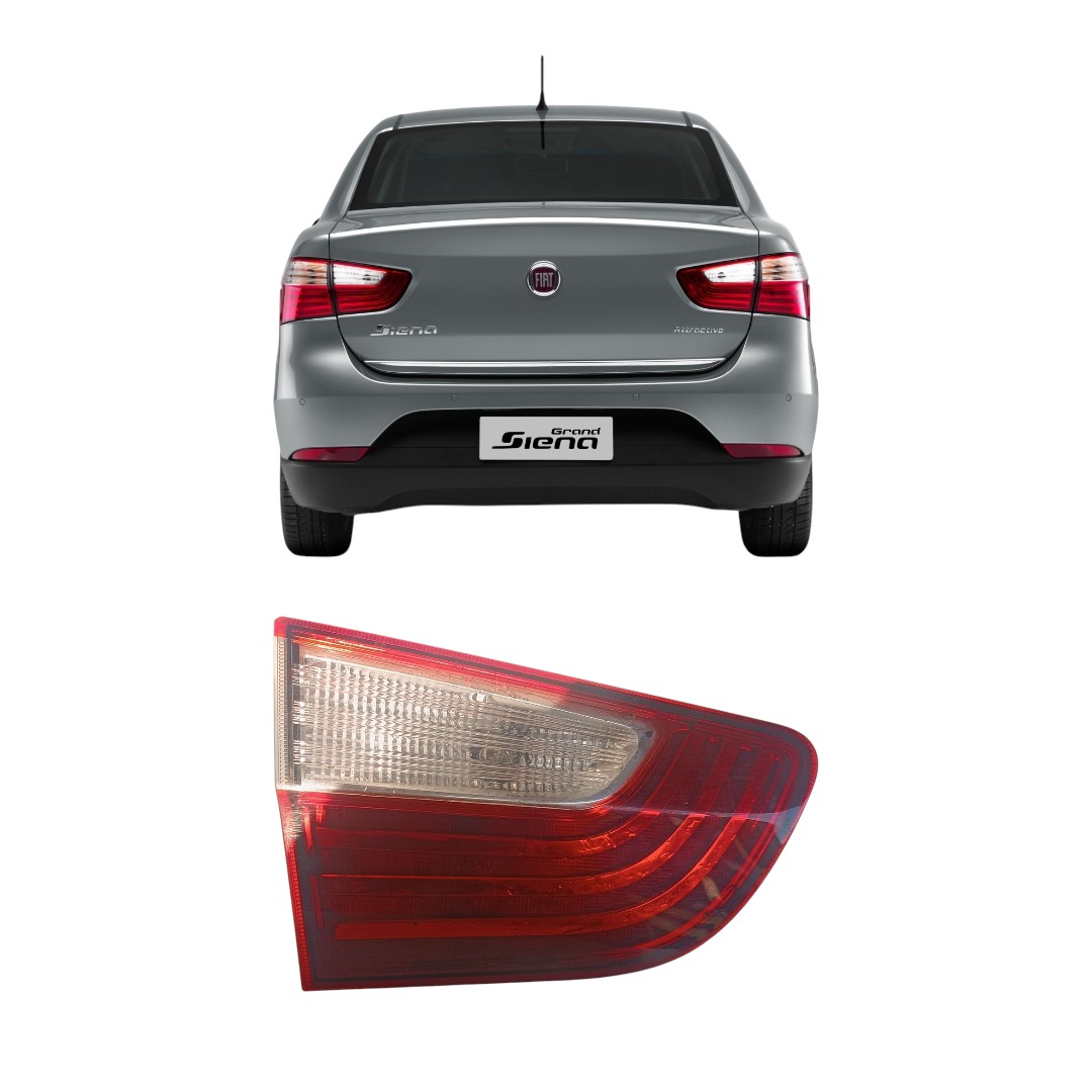 Lanterna Traseira Esquerda Fiat Grand Siena 2012 2015 Esquerdo/motorista Vermelho