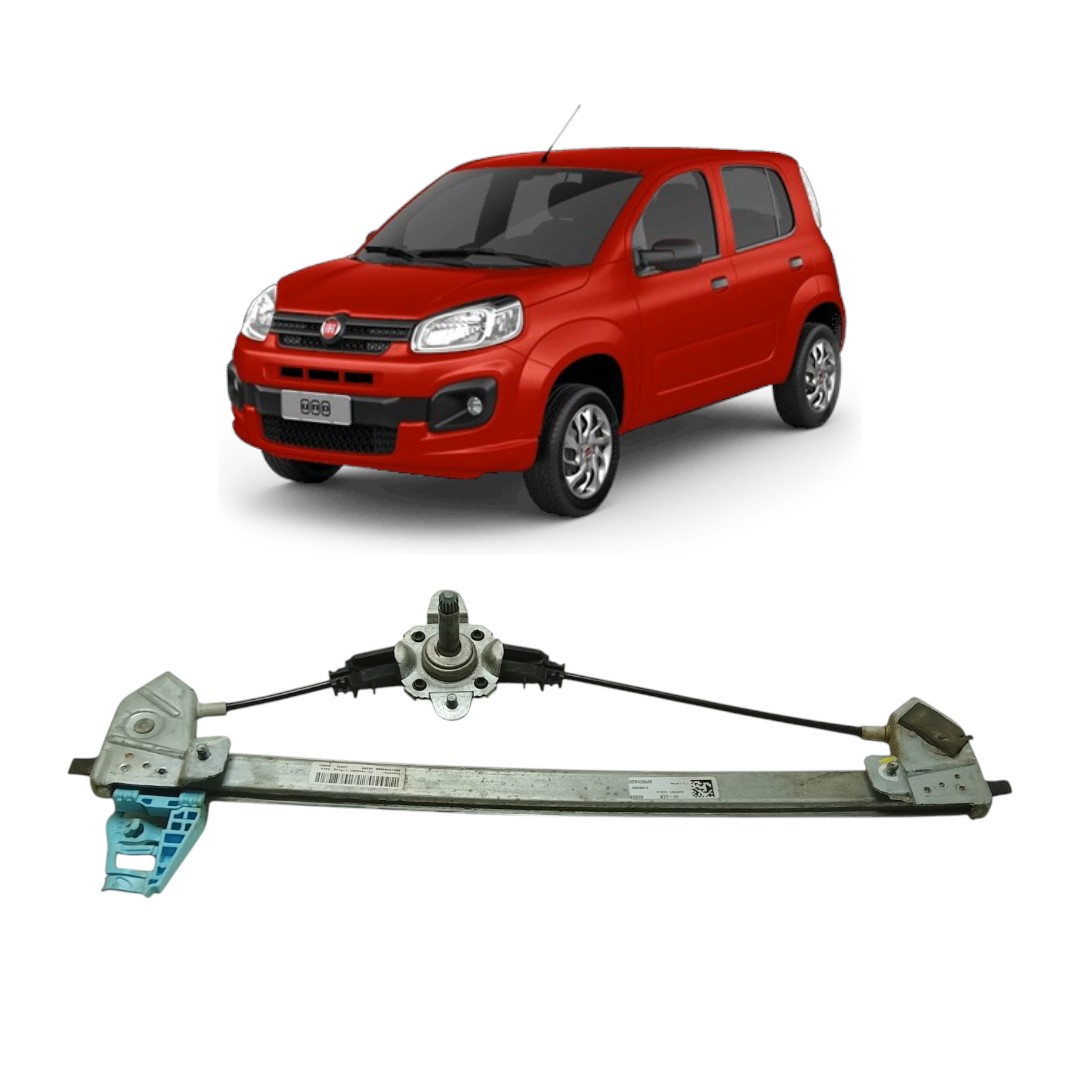 máquina vidro manual traseiro esquerdo Fiat uno 12-19