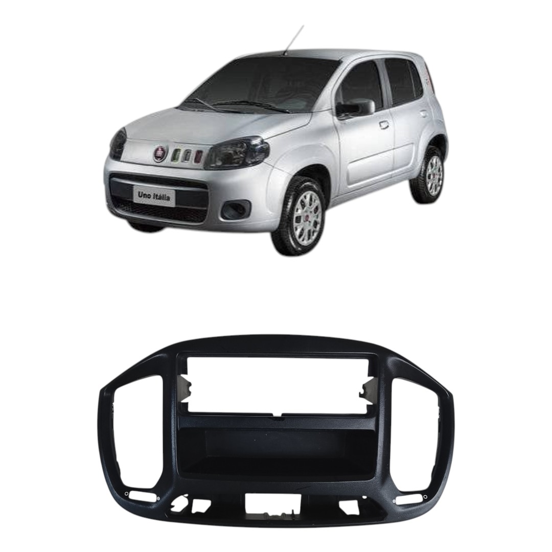 moldura central rádio Fiat uno attractive 2015 2021