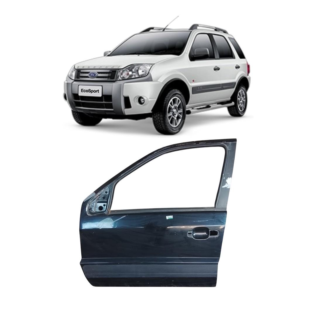 Porta Dianteira Esquerda Ford Ecosport 2011 2012 Dianteira Preta