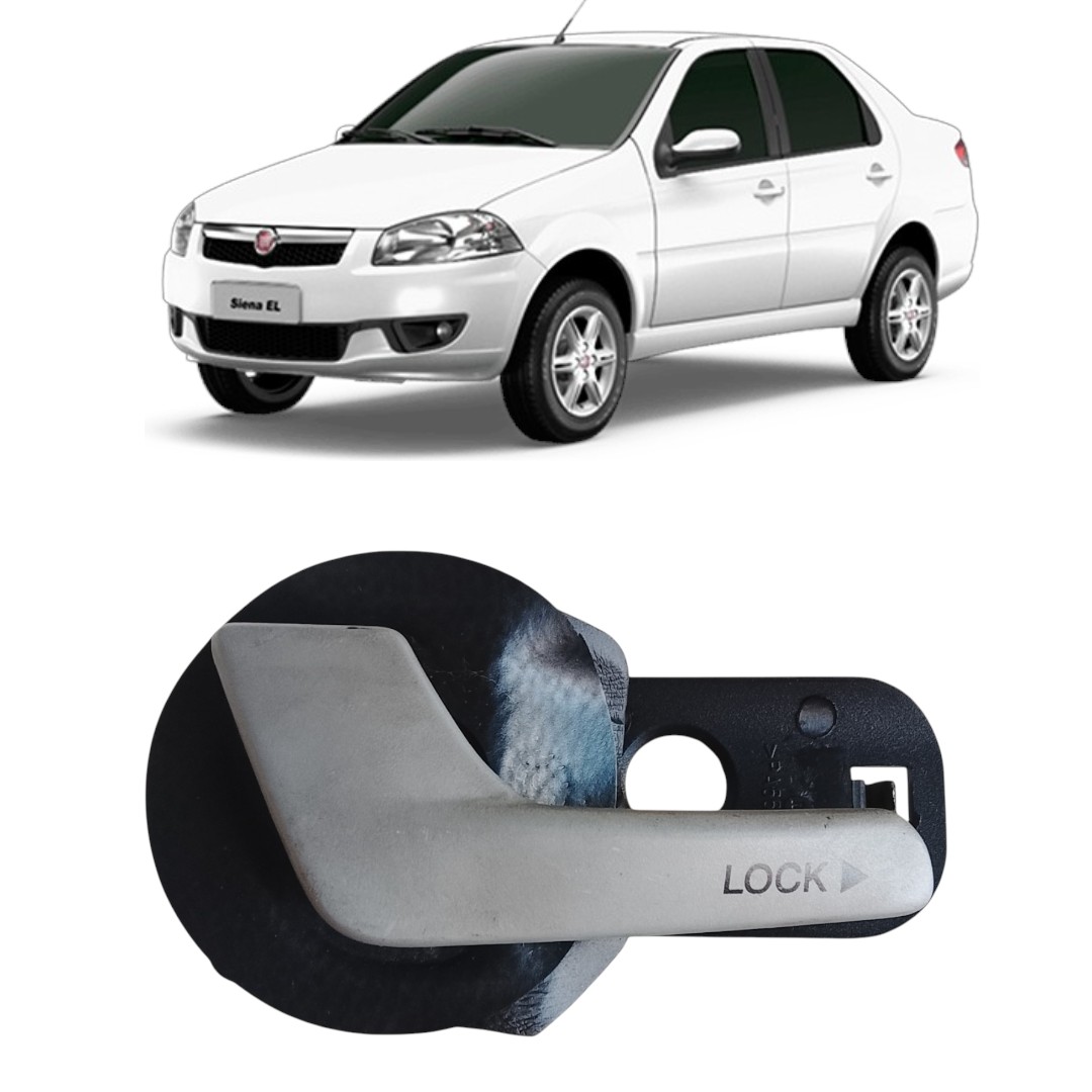 Maçaneta Interna Traseira Esquerda Fiat Siena 2009 2010 Traseira 6