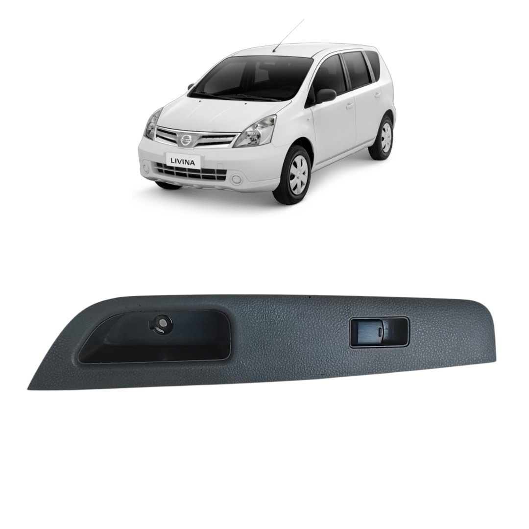 moldura botão vidro elétrico diant dir Nissan  livina 09/14