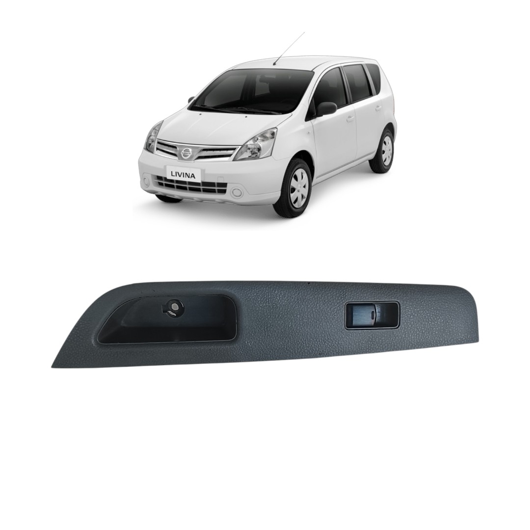 moldura botão vidro elétrico tras esq Nissan livina 08/14