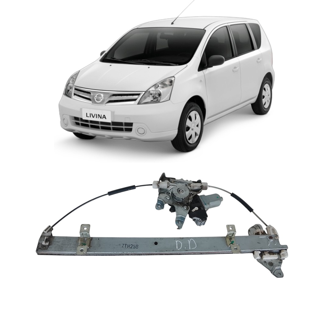 máquina vidro elétrico dianteiro direito Nissan livina 09/16