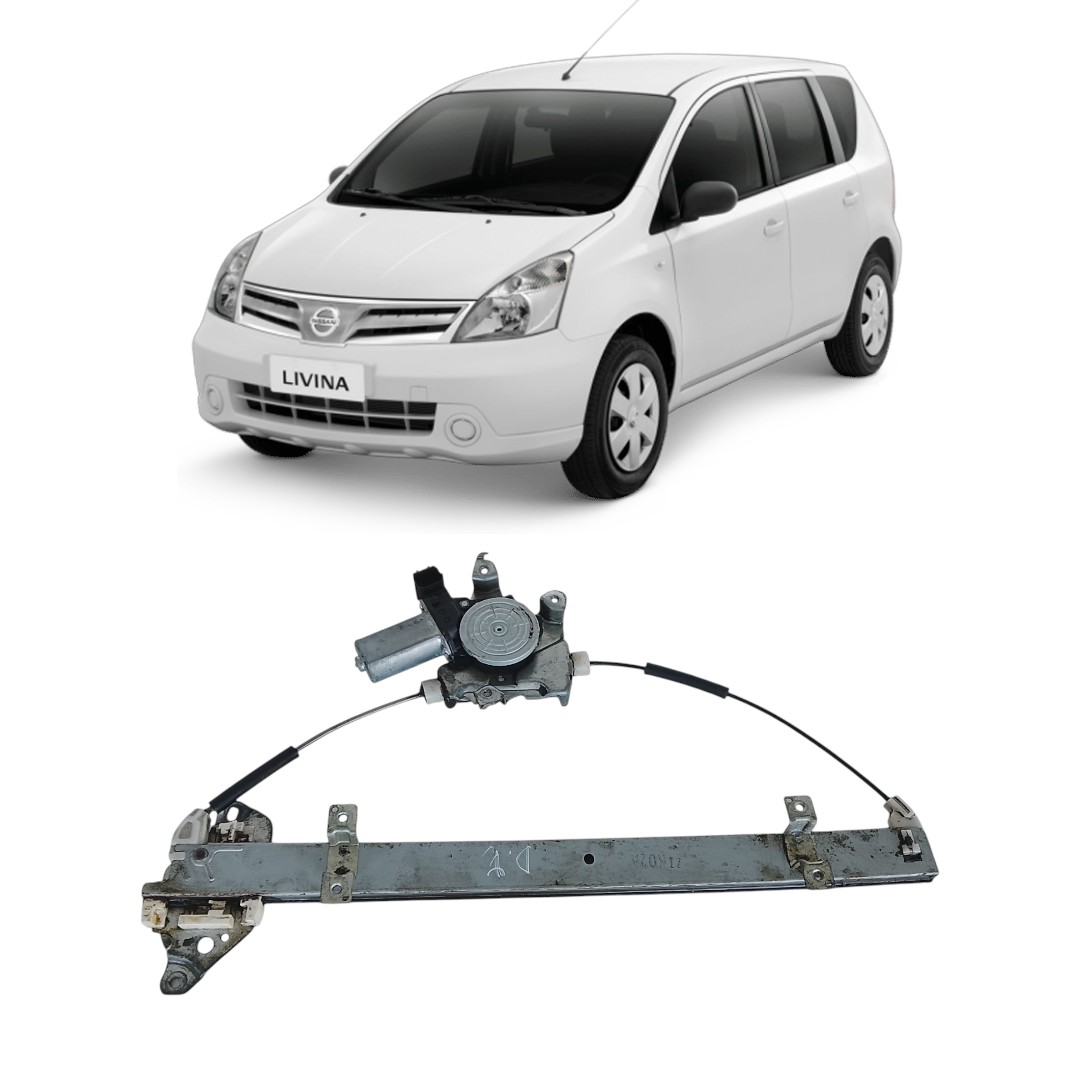máquina vidro elétrico dianteiro esquerdo Nissan livina 09/16