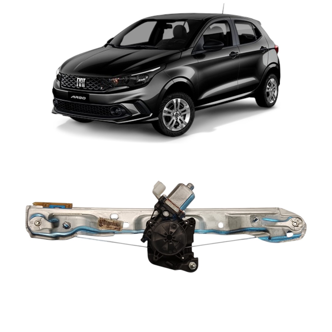Máquina Vidro Manual Dianteiro Esquerdo Fiat Argo 2022 2025