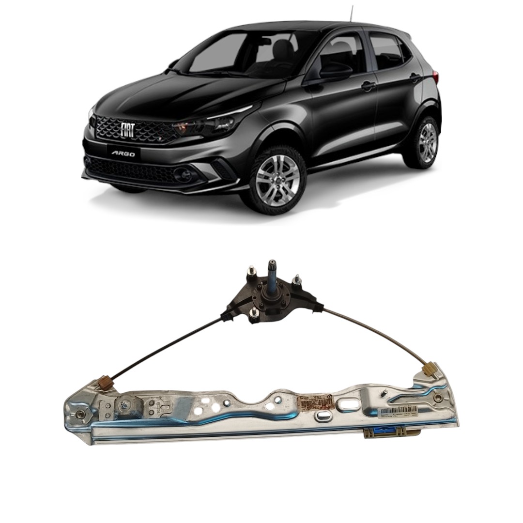 Máquina Vidro Manual Traseira Direita Fiat Argo 2017 2025