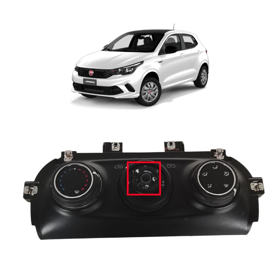 comando ar condicionado c/detalhe Fiat argo 2018 2022