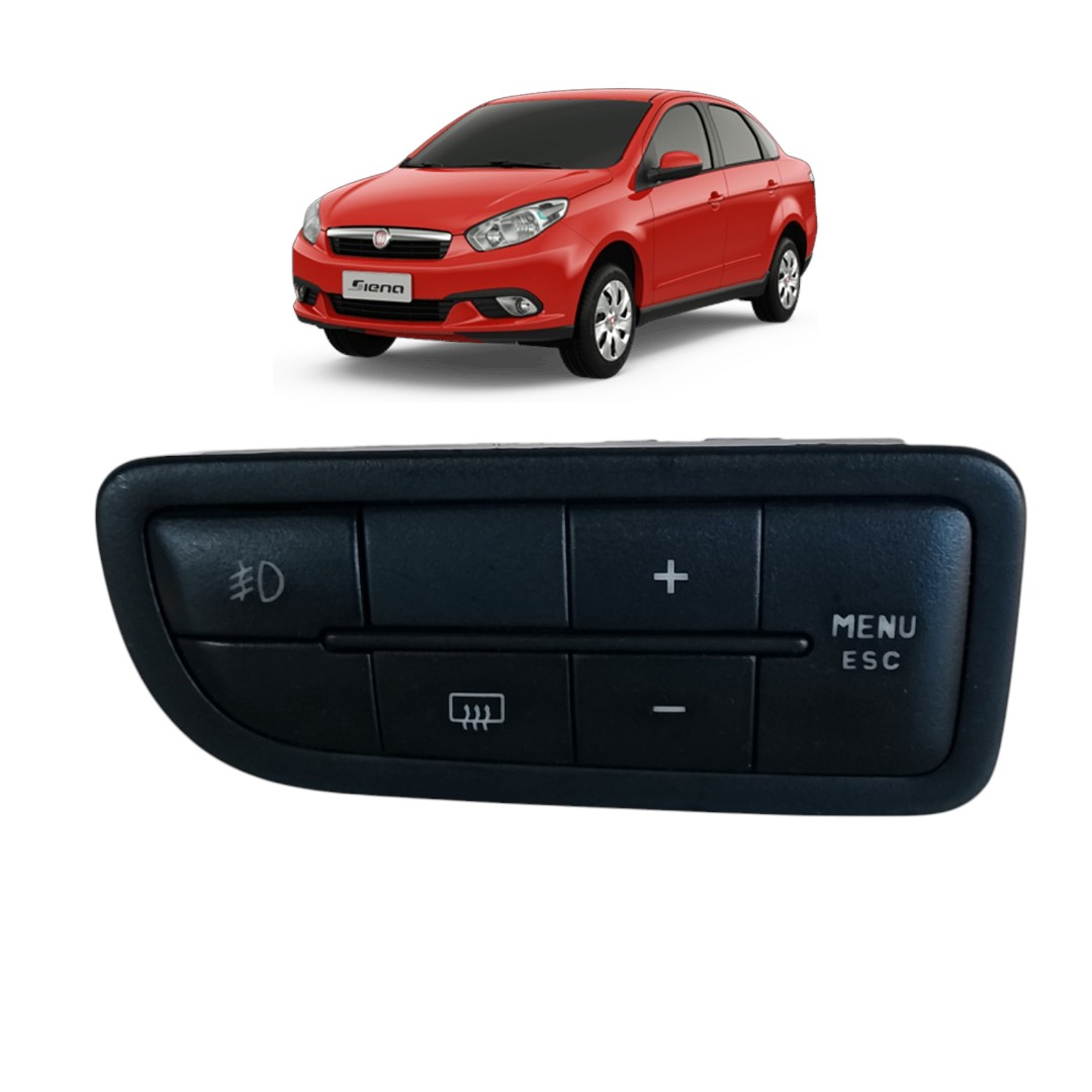 comando botão farol milha Fiat Siena attractive 2012 2013