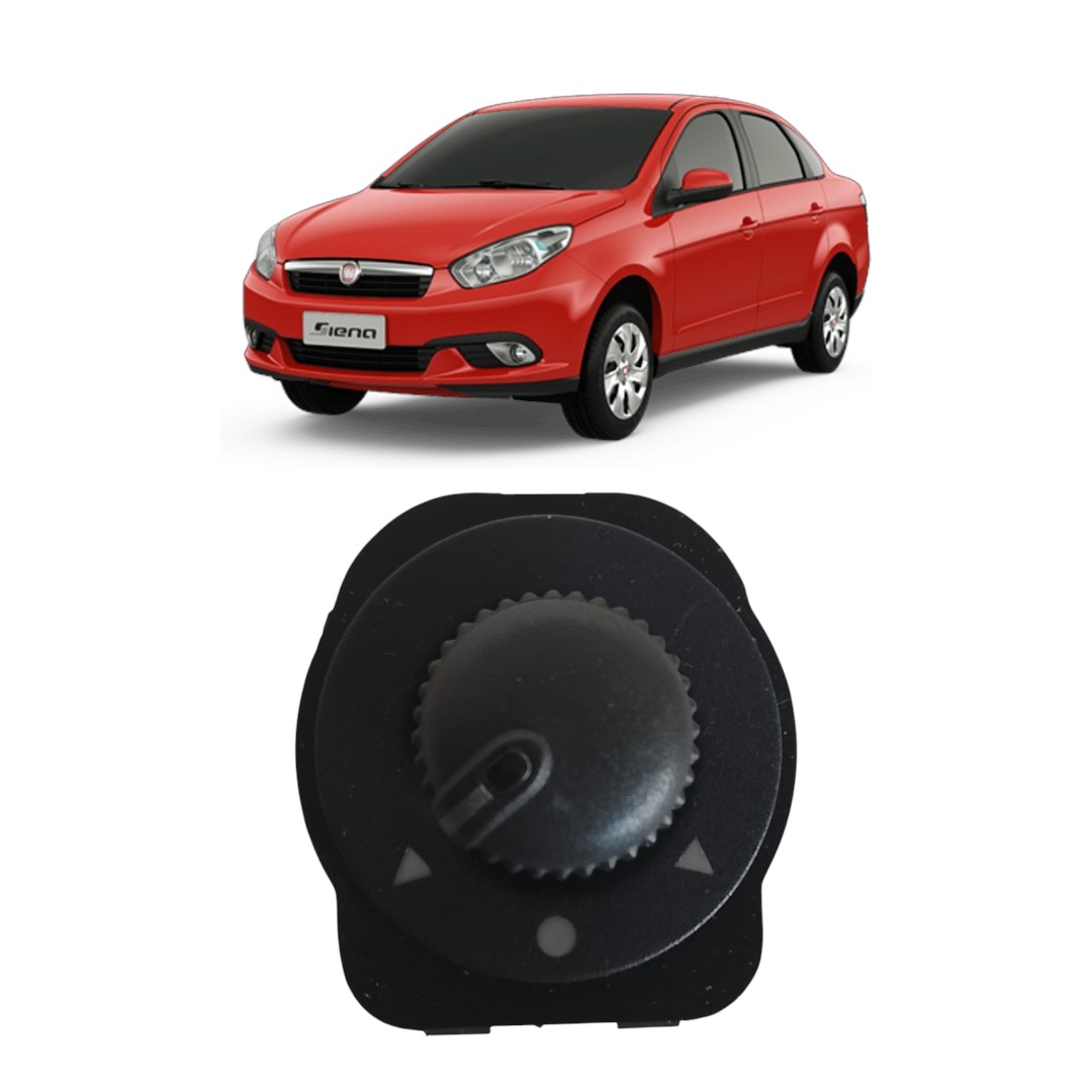 Botão Regulador Retrovisor Esquerdo Fiat Siena Attractive 2012 2013